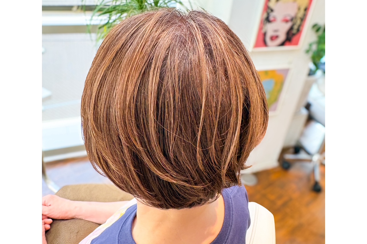 ショートボブ×ダブルカラー 40代・50代・60代の方へ～☆恵比寿の美容室 Arcoiris☆