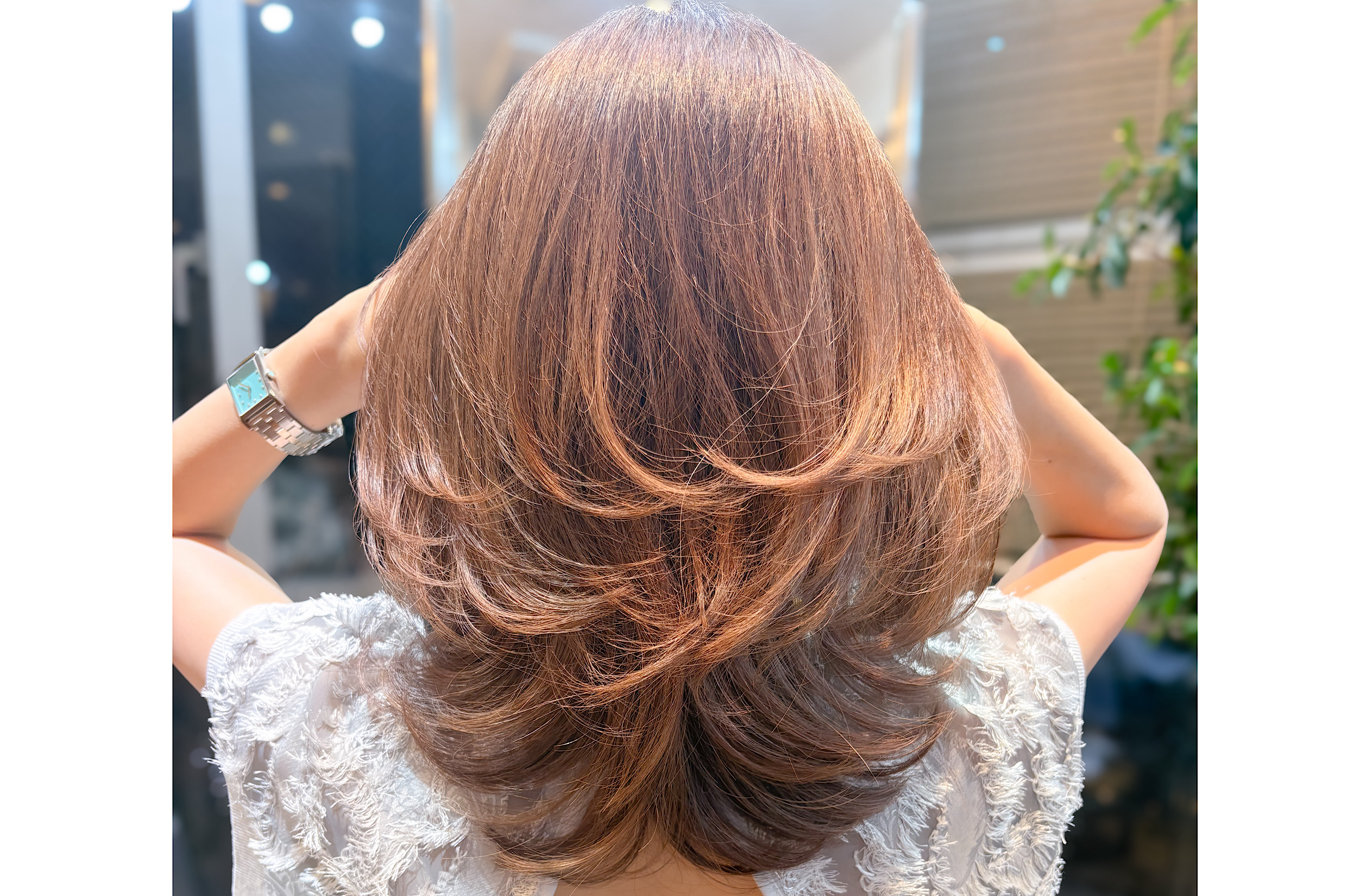 ロングレイヤー×ヘアカラー