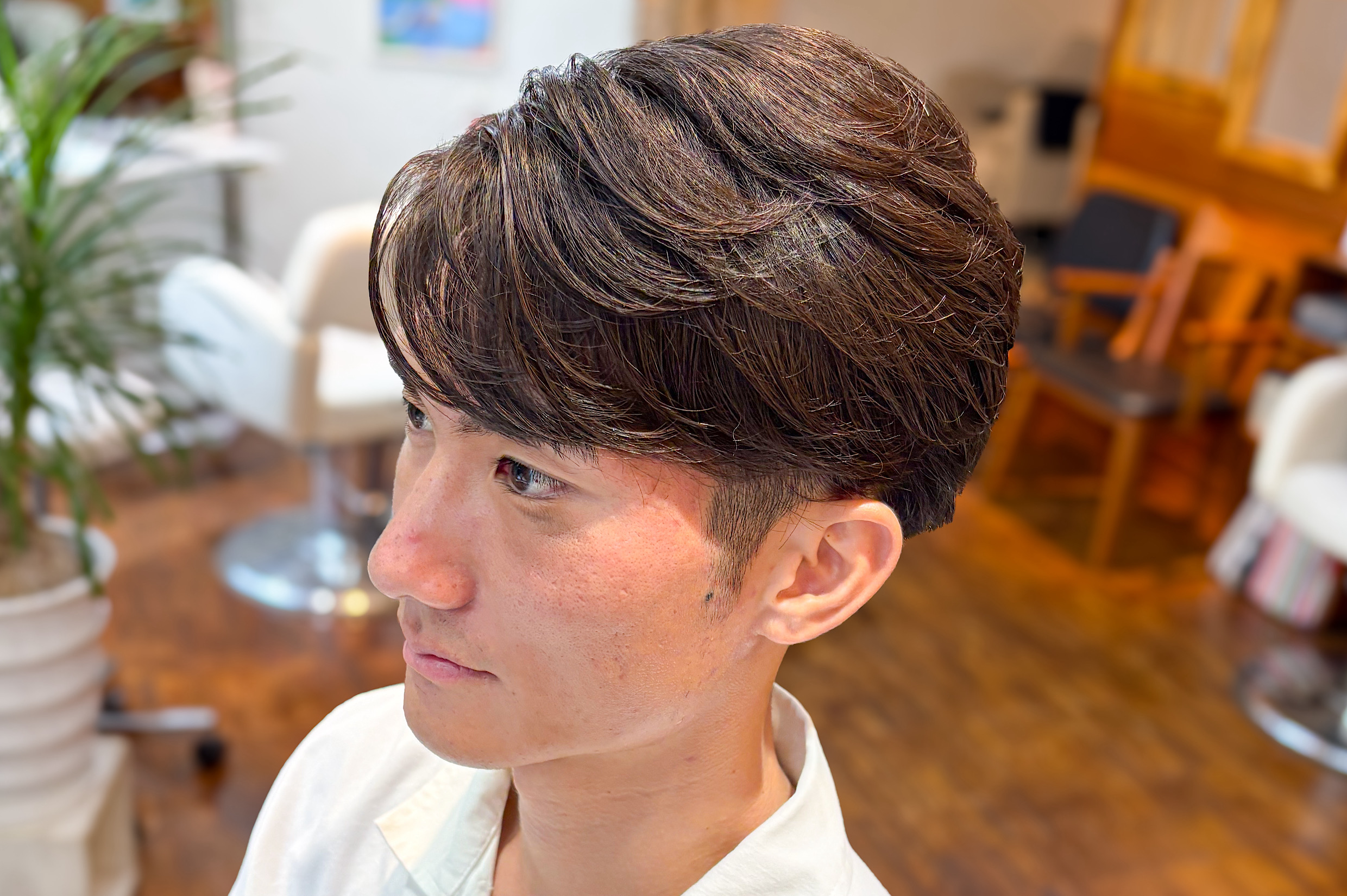 メンズツーブロ×マッシュグラデーション