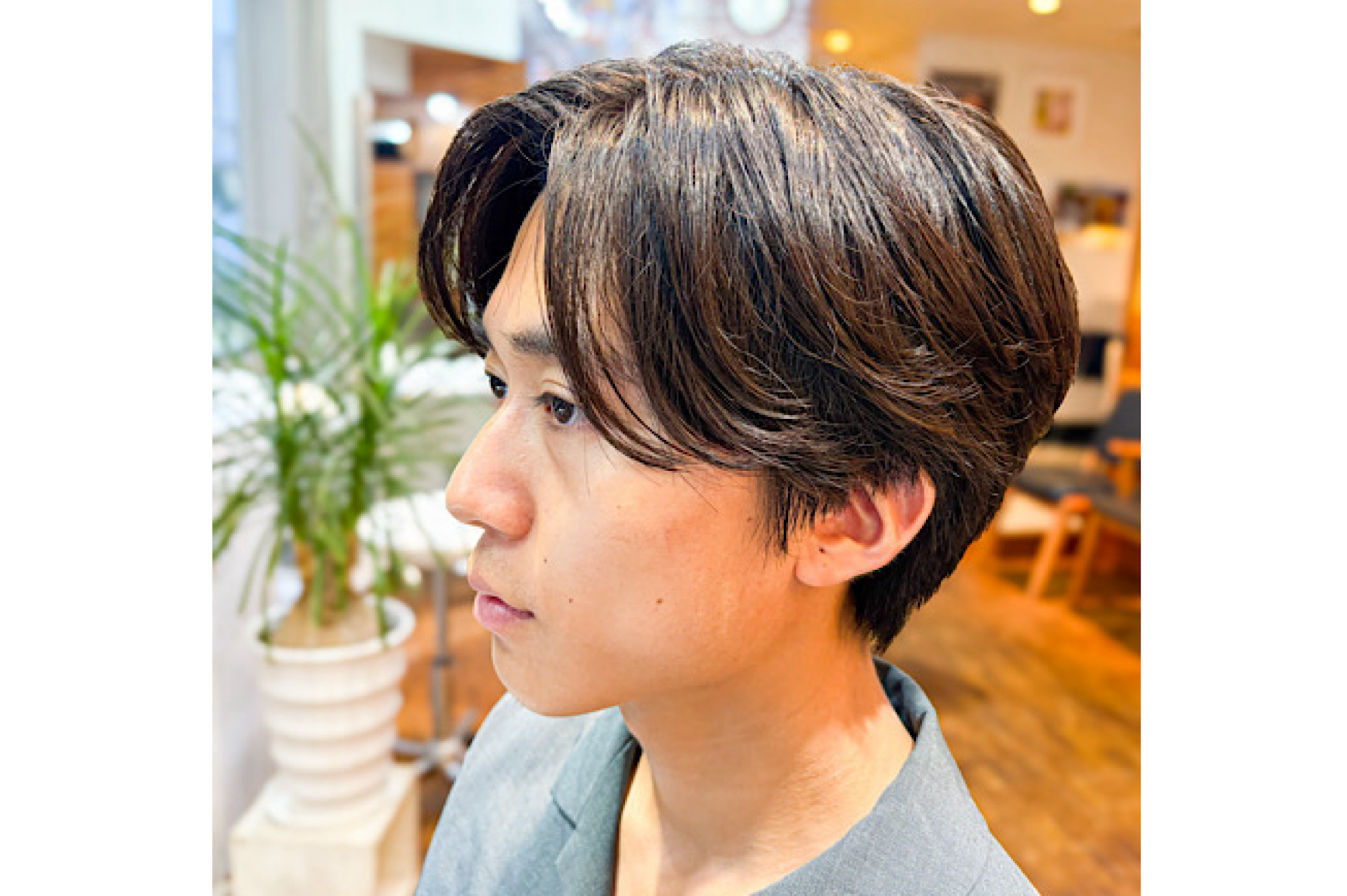 大学生メンズ ナチュラルツーブロック×グラデーション