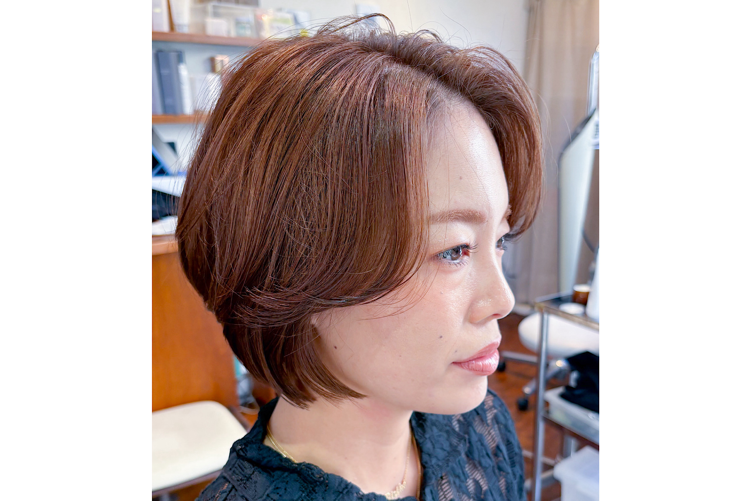 ボブレイヤー×ヘアカラー
